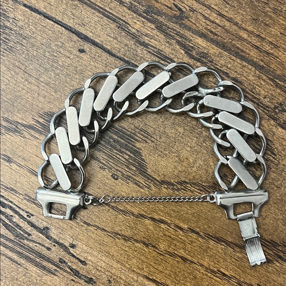 VINTAGE Silver link Bracelets - Picture 3 of 4